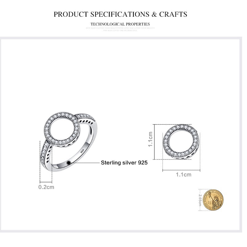 Women’s stackable sterling silver ring for daily wear