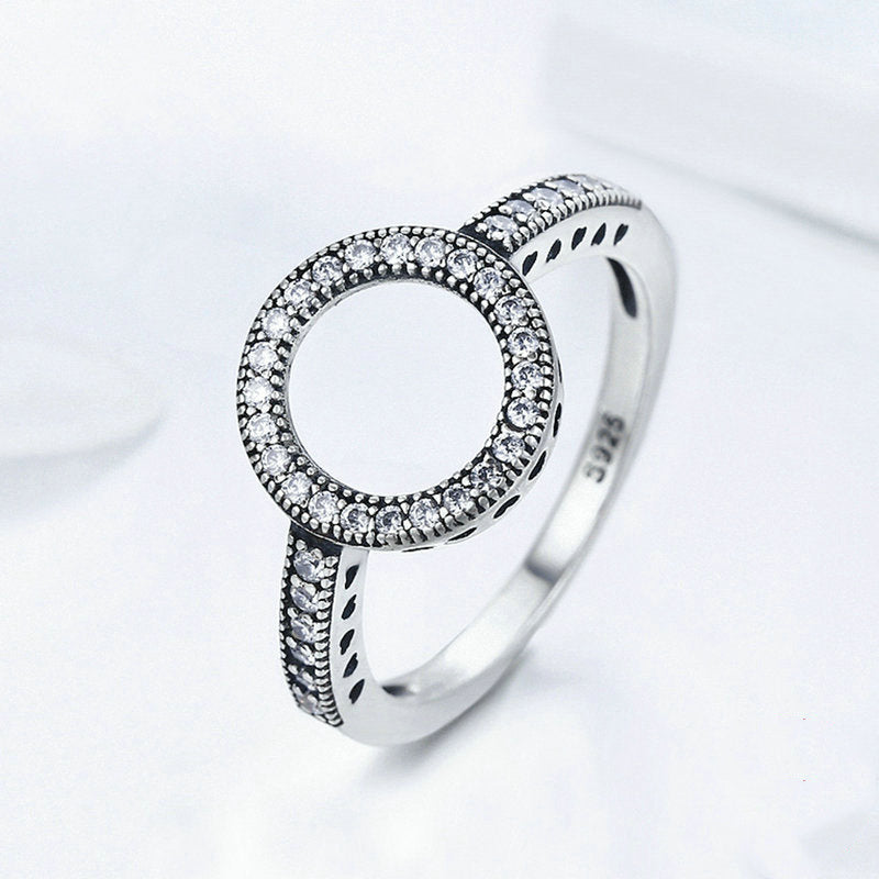 S925 sterling silver dainty ring for women adjustable fit