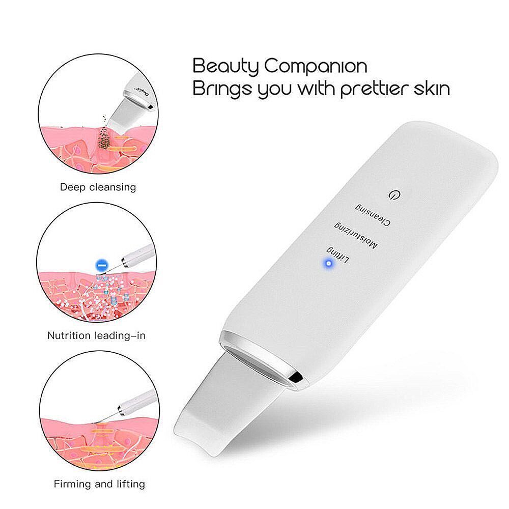 ultrasonic skin scrubber white color