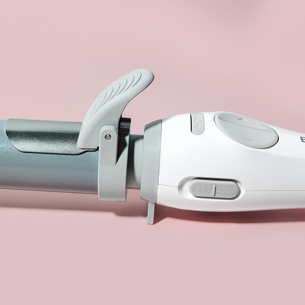 close up of Hair styling tool beachwaver