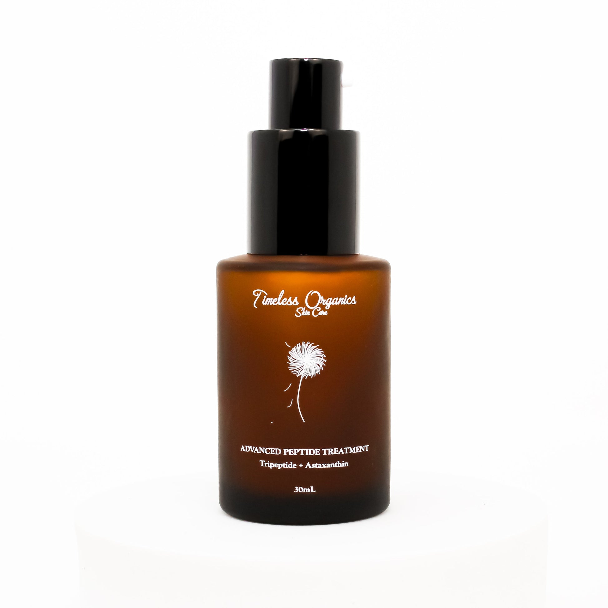 a brown bottle of Advanced Peptide Treatment