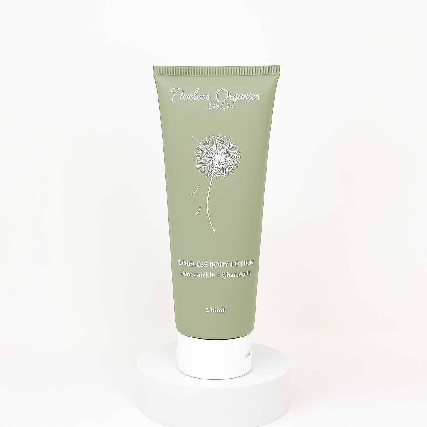Organic Green tube of Timeless Organics body lotion
