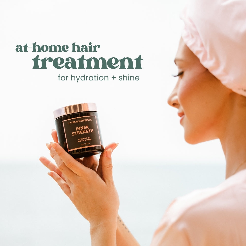 Coconut-scented hair mask for dry, dull hair