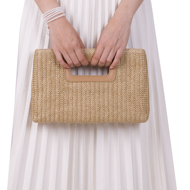 woven clutch bag