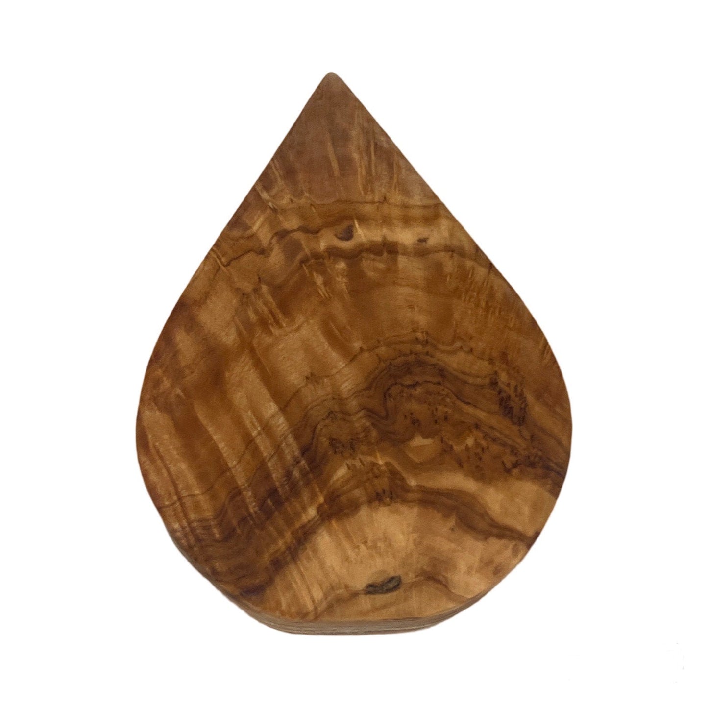 Wooden teardrop-shaped