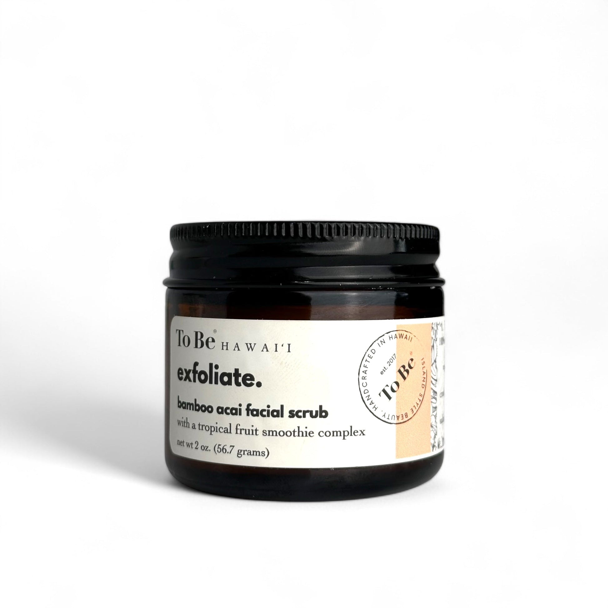 Jar of To Be Hawaii facial scrub