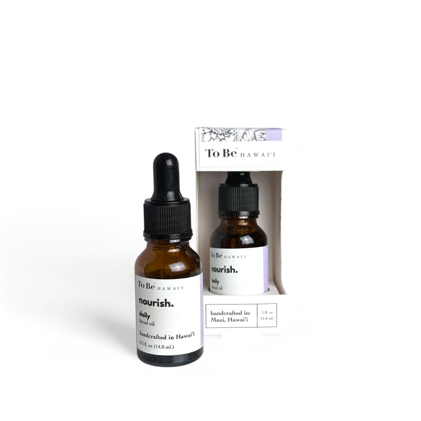 Two bottles of 'To Be' Hawaii nourish. hand oil