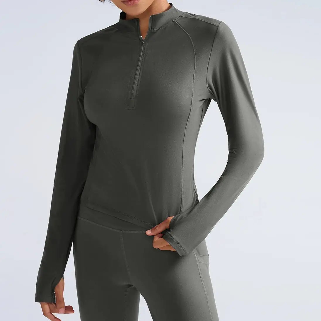 Athletic half zip shirt perfect for fitness and training