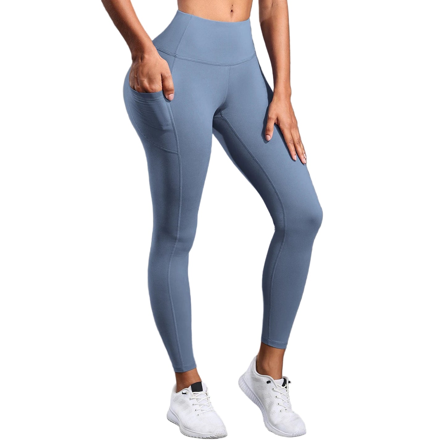 Athletic camouflage leggings with pockets perfect for fitness
