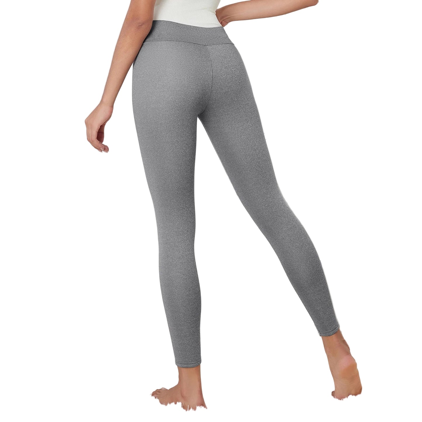 Women's warm fleece lined leggings for outdoor winter activities