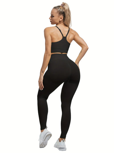 Athletic high waist leggings perfect for gym and fitness