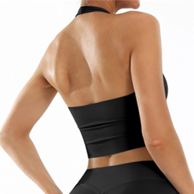 Lifestyle shot of confident woman in premium shockproof sports bra.
