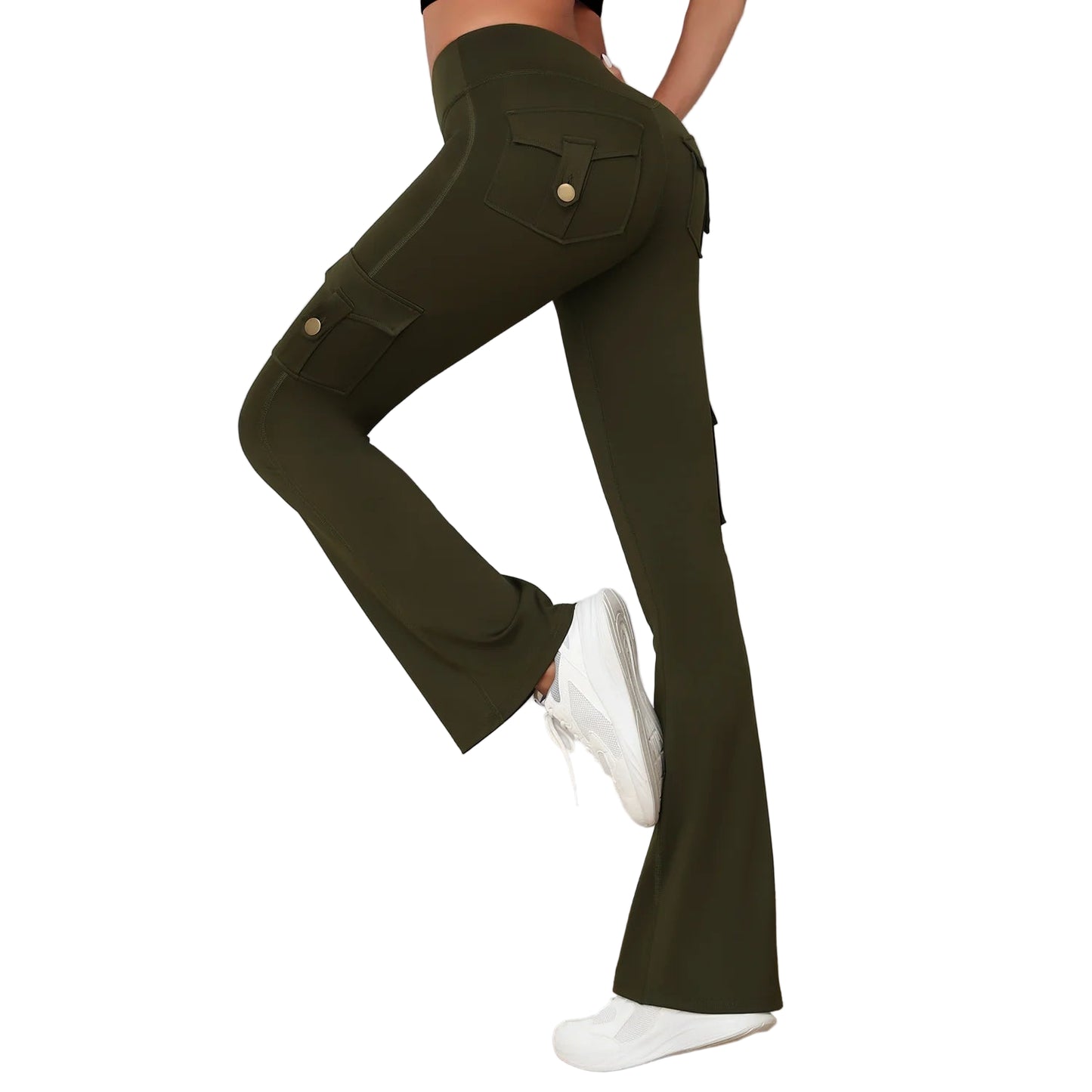 Women's bootcut cargo pants ideal for active lifestyle