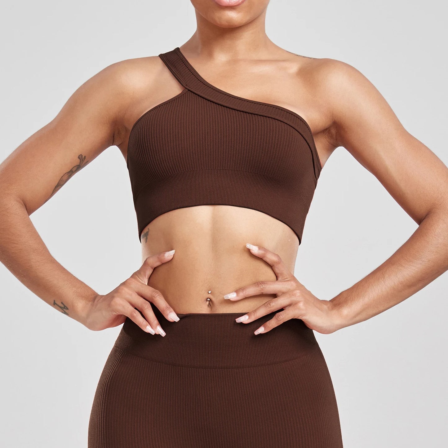 Women's running top with moisture-wicking fabric