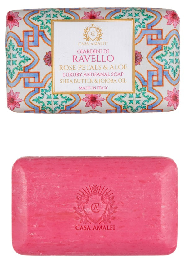 Vegan Italian soap bar with shea butter and aloe casa amalfi