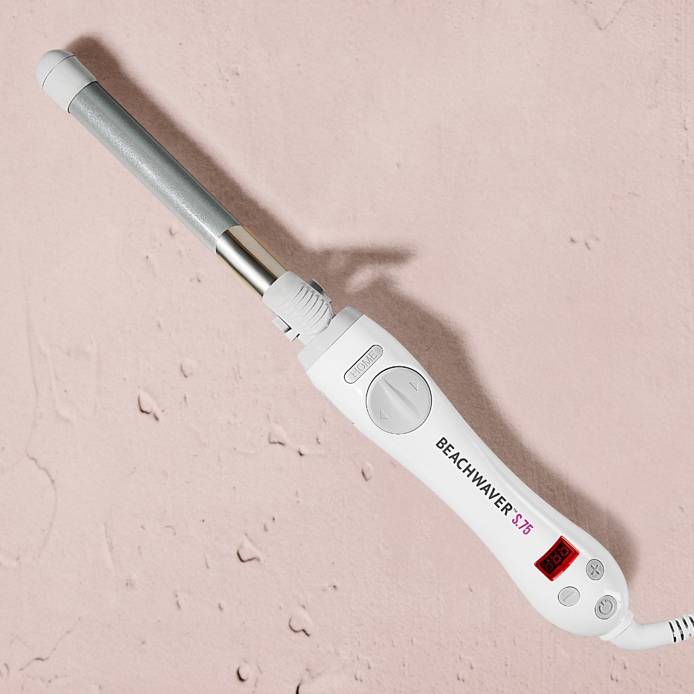 White Beachwaver hair styling tool