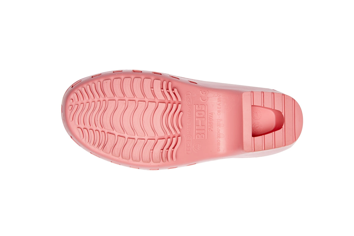 Close-up of a pink sneaker sole