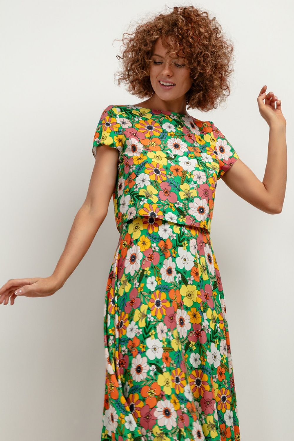 soft viscose print blouse ideal for holiday