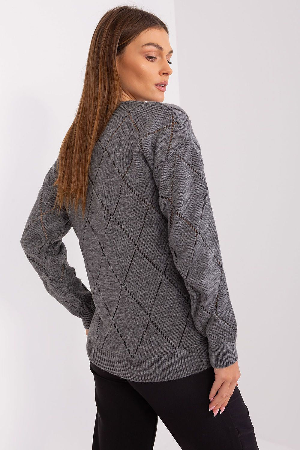 chic gray sweater