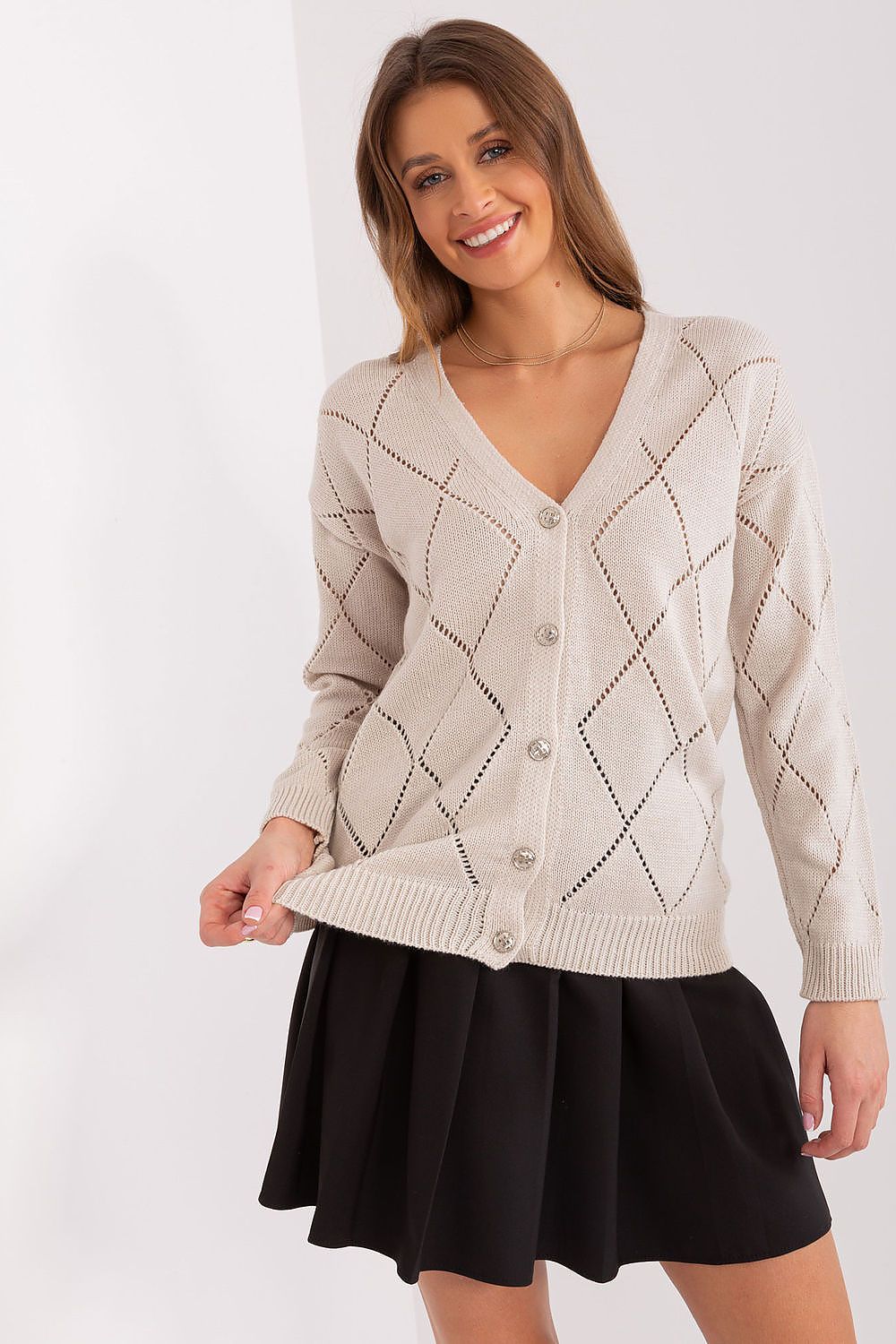 highest quality beige cardigan