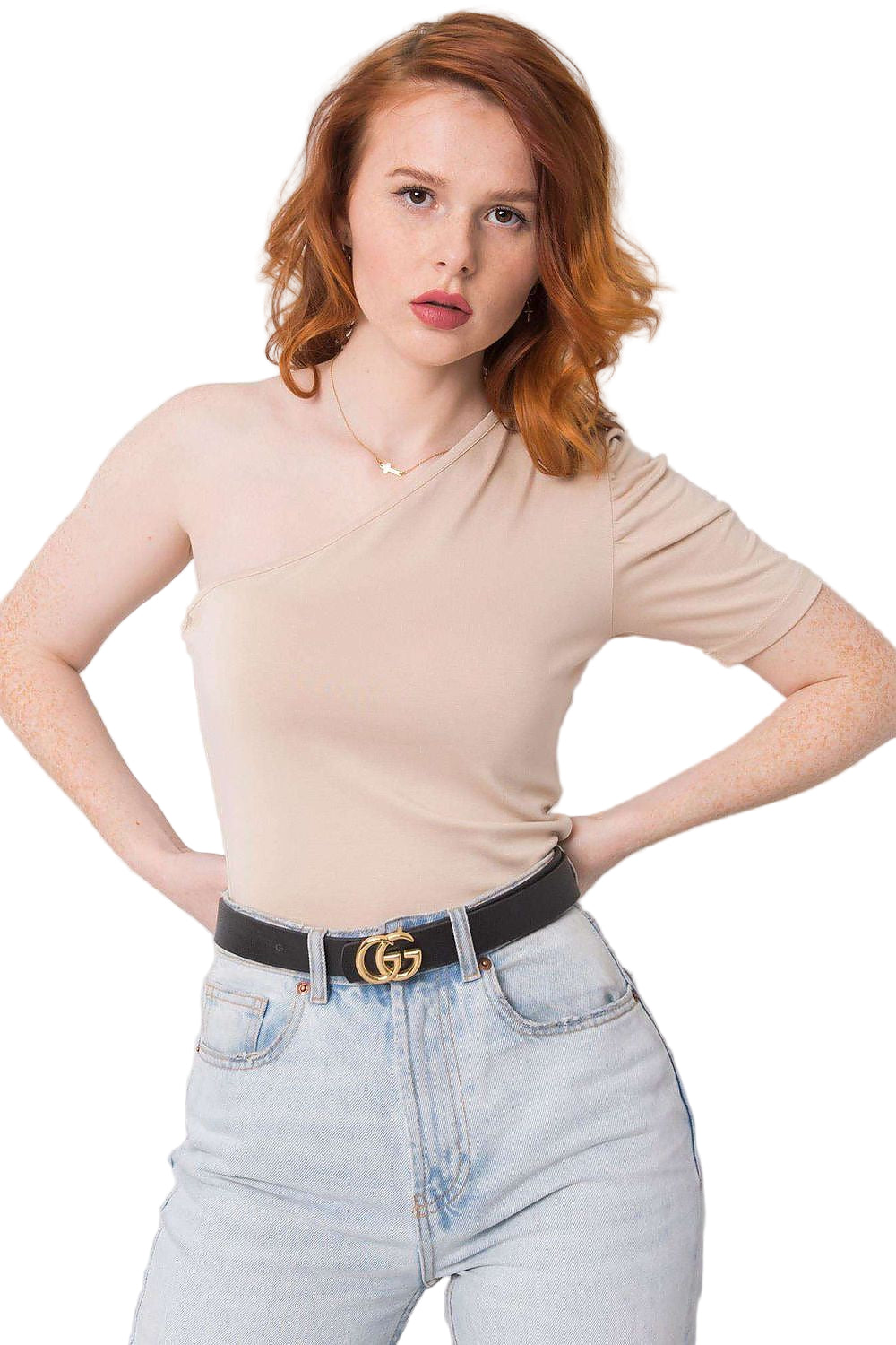 so comfortable one sleeve top from paris