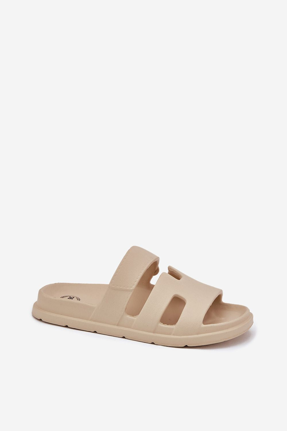 Comfortable summer foam sandals with faux velcro strap