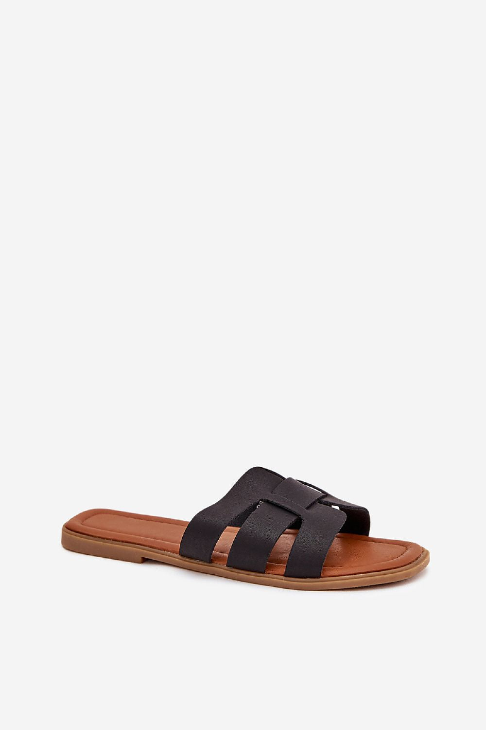 new model black sandals