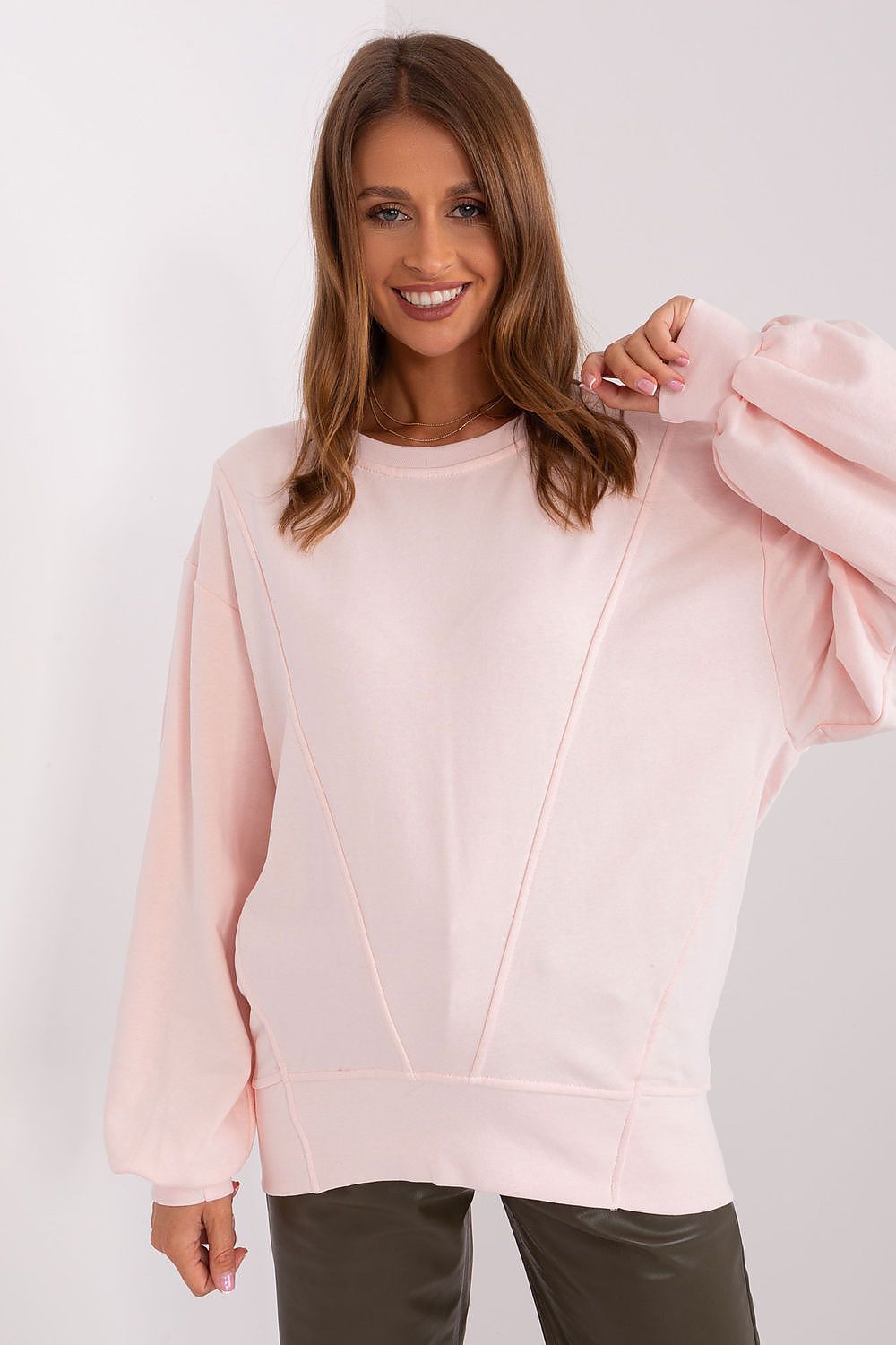 light pink cotton european sweater