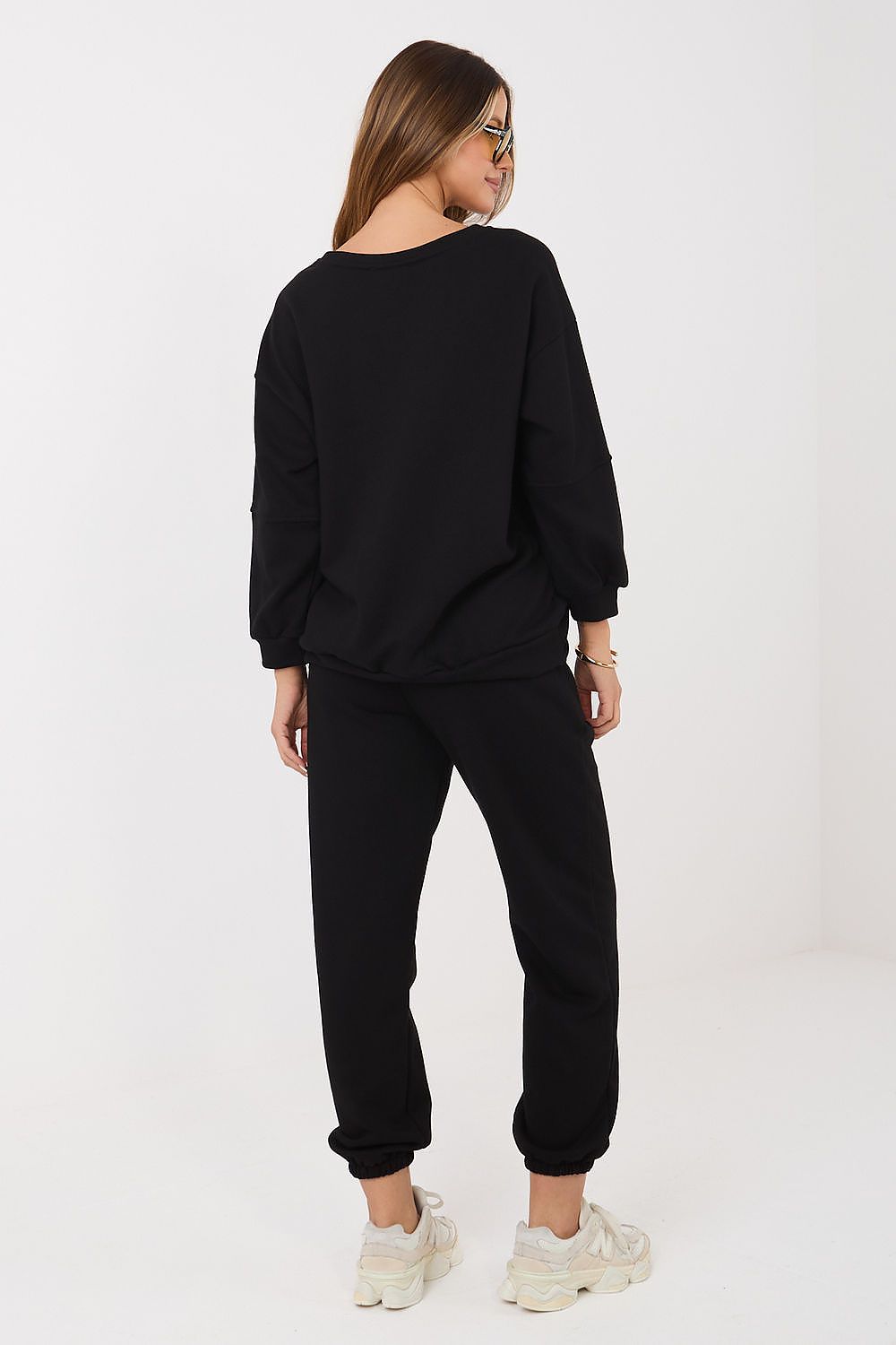 Oversized Hoodie & Jogger Set – Black – view 3