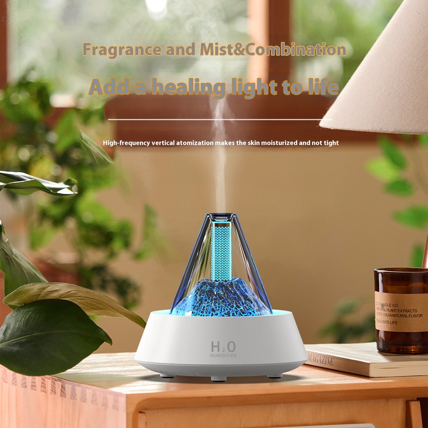 Stylish ambient light diffuser for office and meditation