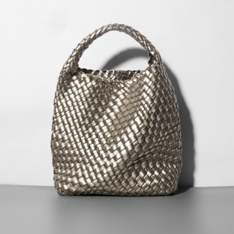 gold leather handbag for womant