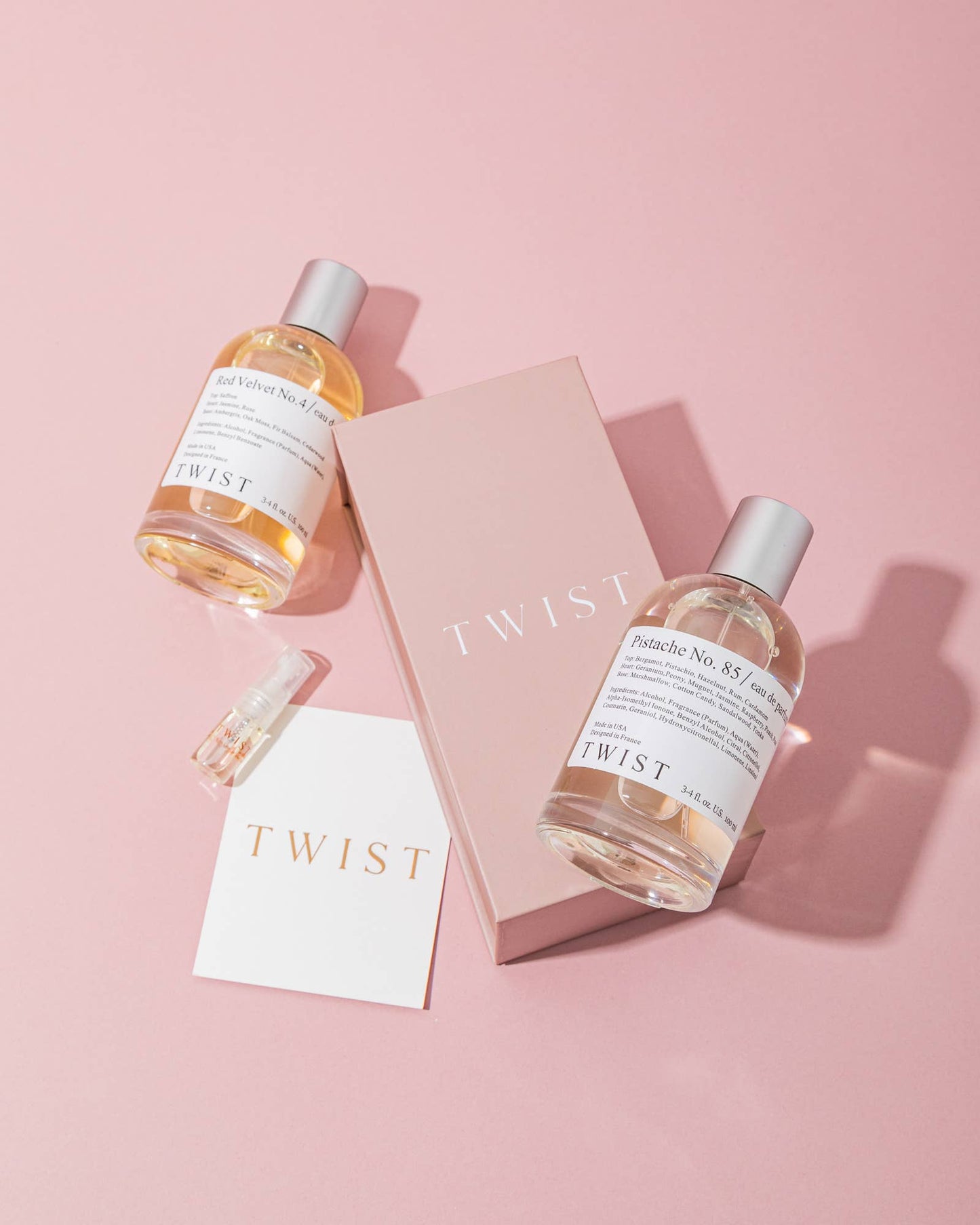 Twist Rio No. 95 perfume bottle with salted caramel and pistachio notes

