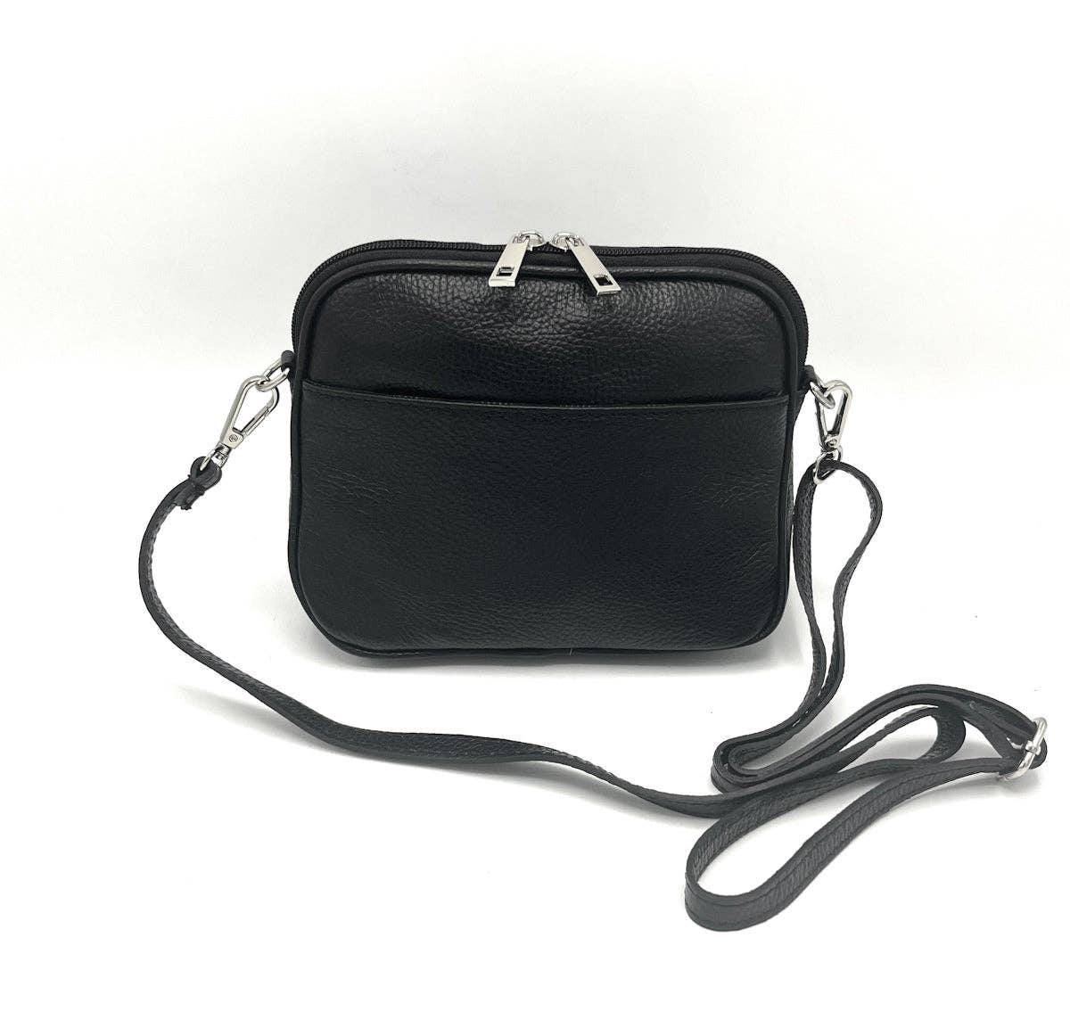 crossbody Italian real leather purse featuring quality European craftsmanship


