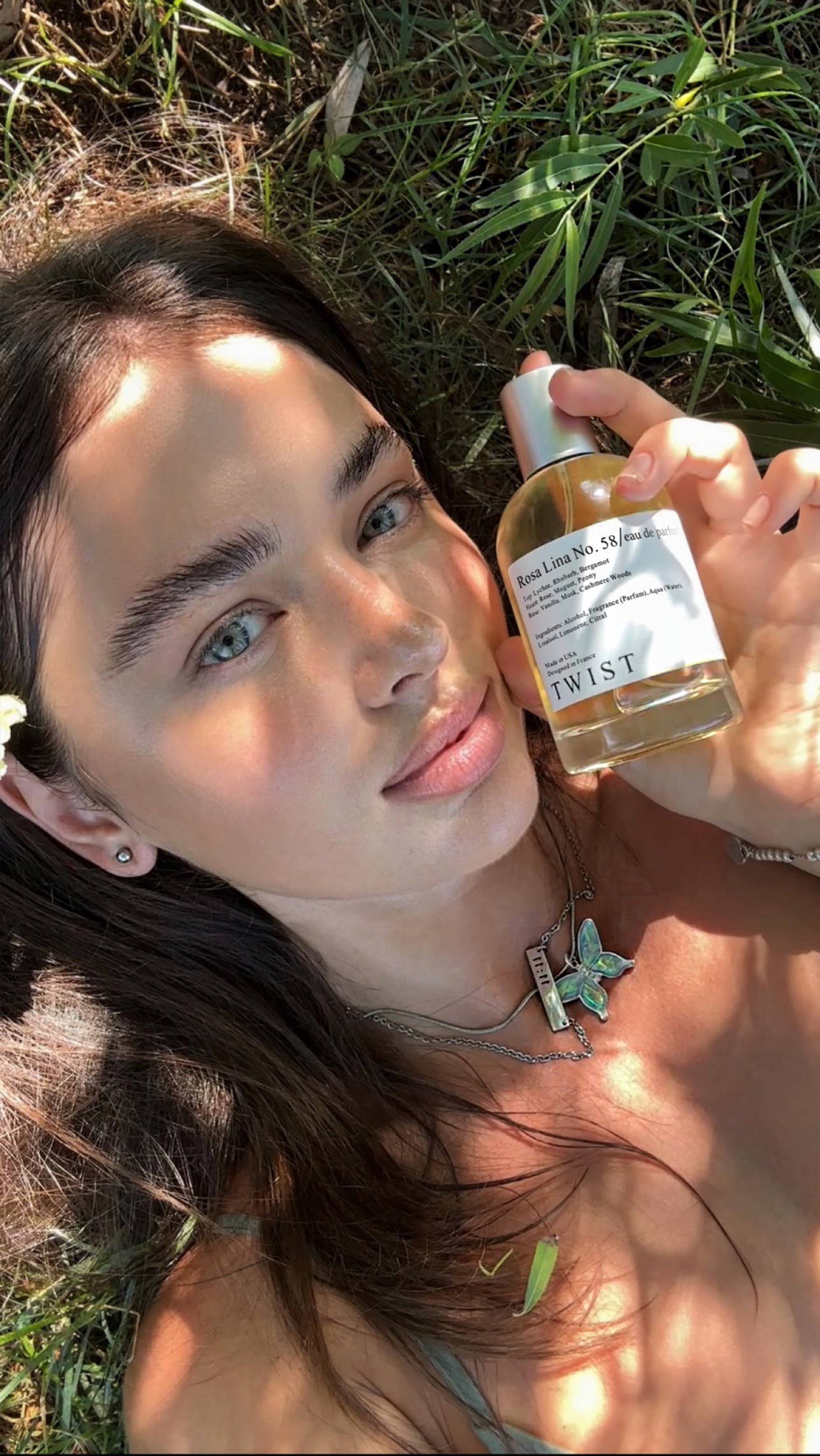 Vegan cruelty-free perfume formulated in France showing product packaging

