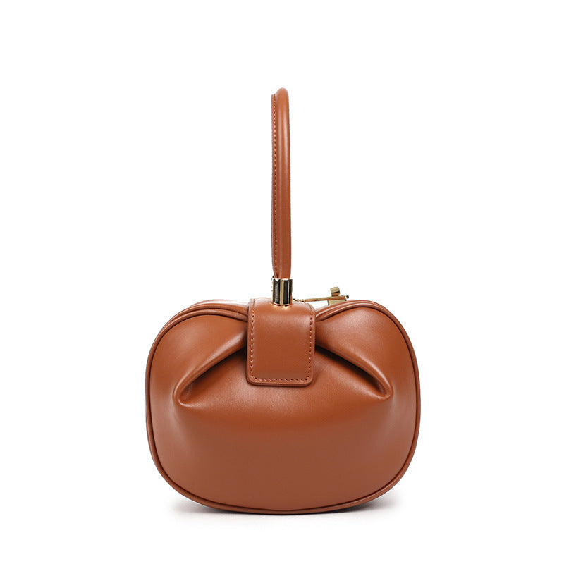 Elegant and affordable genuine leather brown tote handbag 