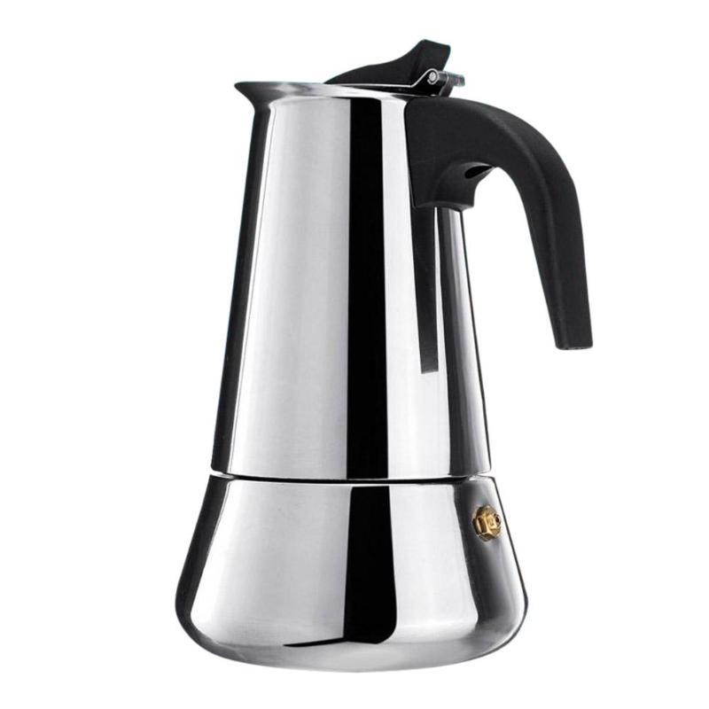 Stainless steel espresso maker 