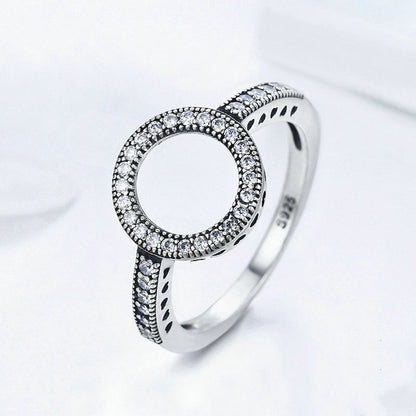 S925 sterling silver dainty ring for women adjustable fit