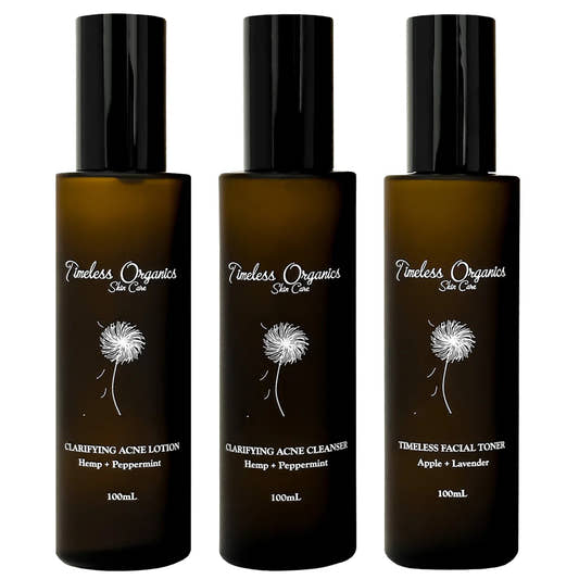 Acne Treatment Kit 3 Step Clear Skin System skincare from Uplift Luxe