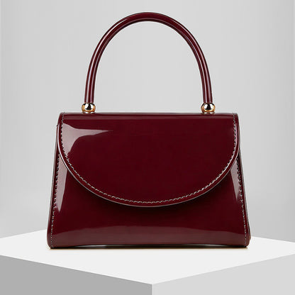 Patent Top-Handle Evening Bag
