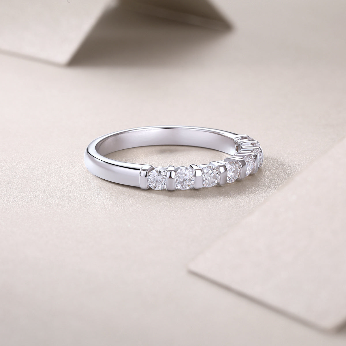 Elegant moissanite diamond ring fashion jewelry