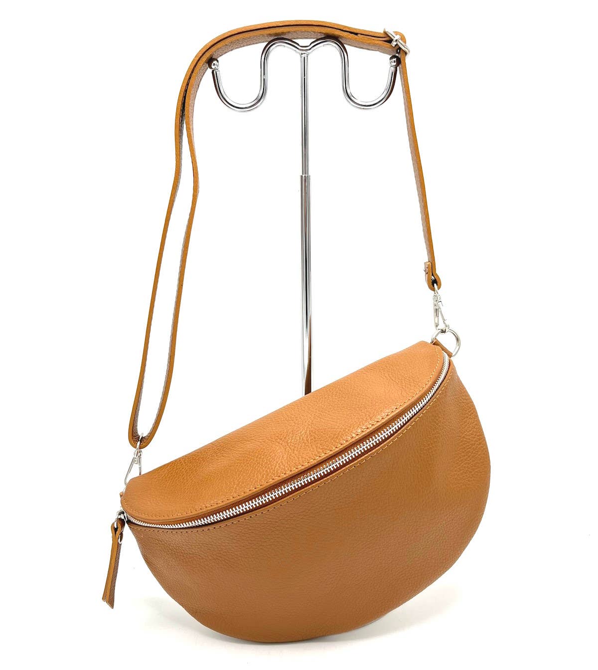 Genuine leather crossbody bag made in Italy

