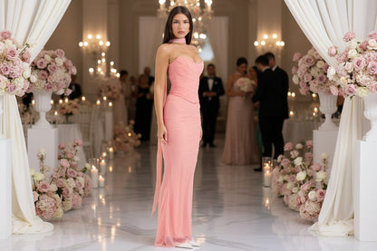 Long formal dress cowl neck for mother of the bride and special occasions

