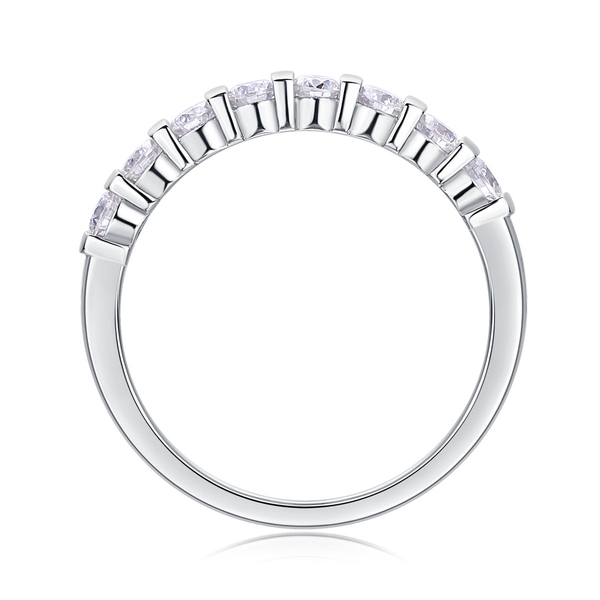 Close-up of luxury moissanite ring