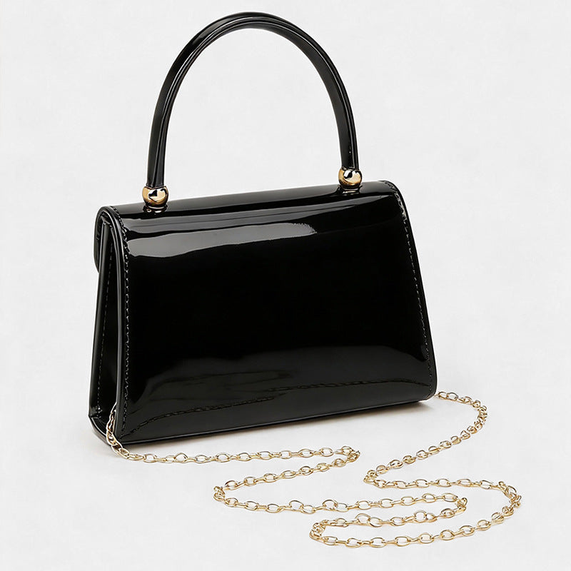 New Glossy Evening Clutch With A Chain Strap – view 2