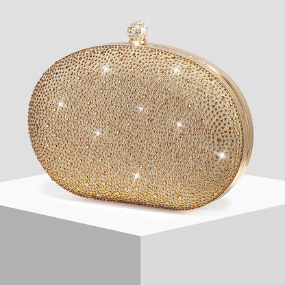 Crystal Oval Evening Clutch