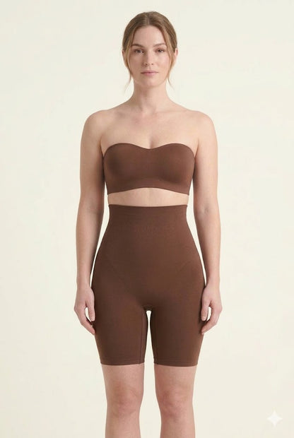 Seamless shapewear shorts women high waist butt lifting tummy control

