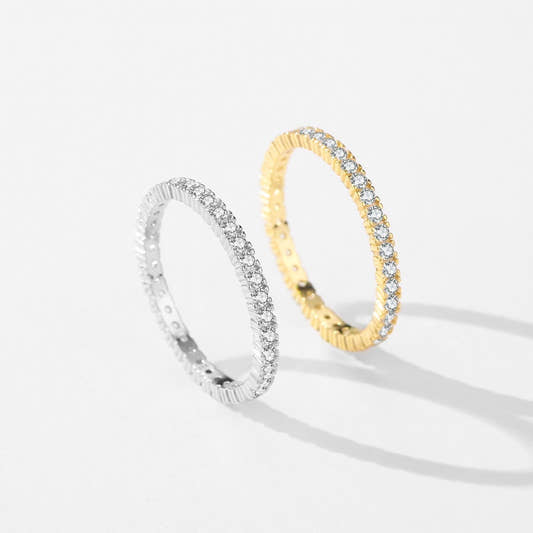 Luxury Band Ring S925 Silver Full Zircon Stones ring from Uplift Luxe