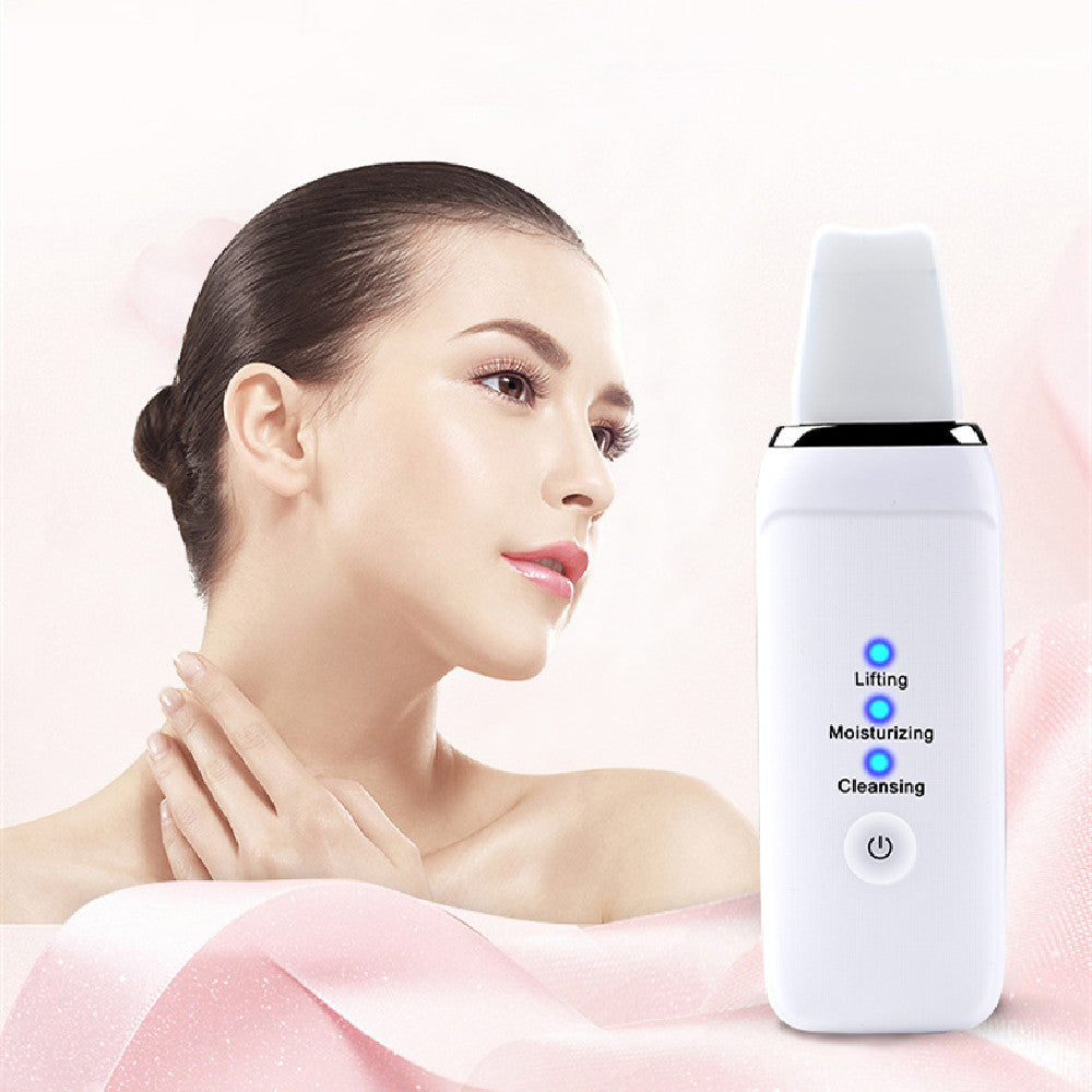 Portable ultrasonic skin cleaner instrument