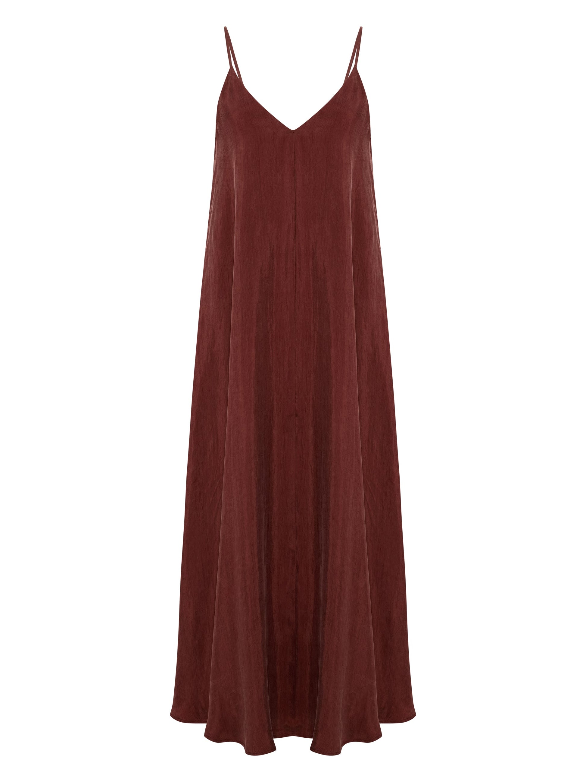 Maroon slip relax dress 