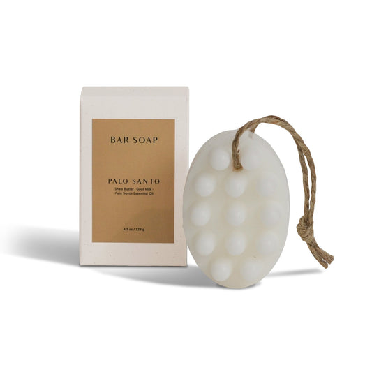 Palo Santo essential oil bar soap with goat milk and shea butter